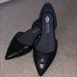 7.5 Black Flats Dr. Scholl’s Memory Foam
